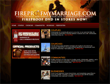 Tablet Screenshot of fireproofmymarriage.com